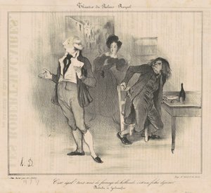 王宮劇場… 作： Honoré Daumier