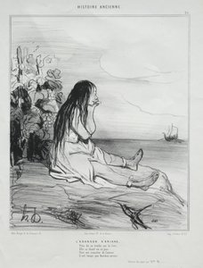 アリアドネの放棄 作： Honoré Daumier