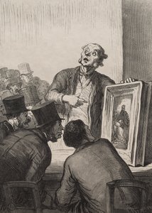 オークションルーム：エキスパート 作： Honoré Daumier