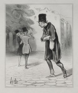 シガー スタブのコレクター 作： Honoré Daumier