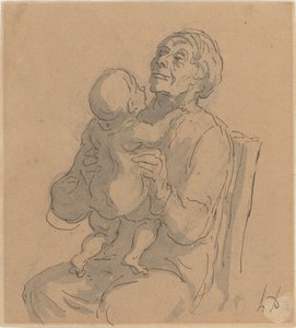 祖母 作： Honoré Daumier