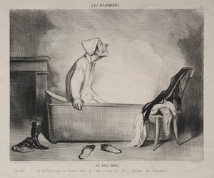 ホットバス 作： Honoré Daumier