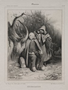 無効、1835年。 作： Honoré Daumier