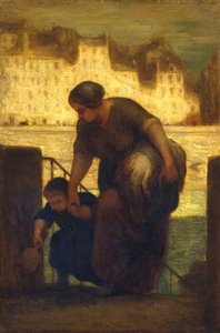 Laundress、186 [3]。 作： Honoré Daumier