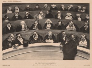 月刊協会プレート18：立法腹、1834年。 作： Honoré Daumier