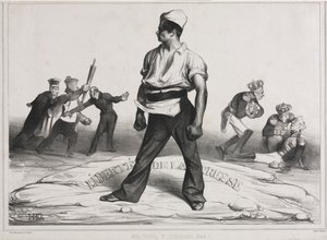 月刊協会プレート20：それをいじってはいけない！、1834。 作： Honoré Daumier