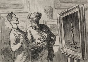 画家：リアリストは常に彼を賞賛する別のリアリストを見つけます。 作： Honoré Daumier