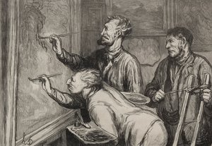 The Painters：The Last Stroke of the Brush、1868年の博覧会。 作： Honoré Daumier