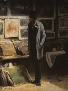 プリントコレクター、c。 185763. 作： Honoré Daumier