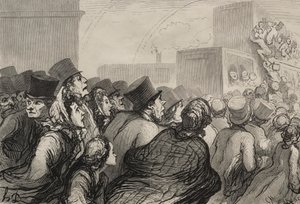 鉄道：日曜日の遠足 作： Honoré Daumier
