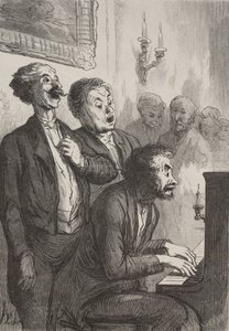 ザ・シンガーズ: ザ・シンガーズ・イン・ザ・サロン 作： Honoré Daumier
