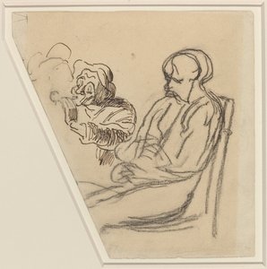 スモーカー 作： Honoré Daumier