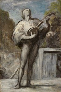 吟遊詩人 作： Honoré Daumier