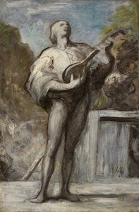 トルバドール、1868-1873 作： Honoré Daumier
