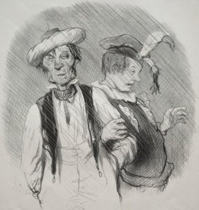 The Beautiful days of life、プレート 18: マルディグラ 作： Honoré Daumier