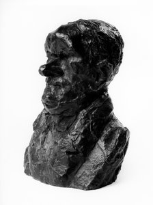 Celebrites du Juste Milieu "の胸像ロードは、デピュートで実業家のオーギュスト・ガネロン（1792-1847）によるカリカチュアです。恥ずかしがり屋。"オノレ・ドーミエ（1808-1879）による彫刻、19世紀。Inv L 48.4 Dim in cm H 18 x L 13 Musee des Beaux Arts, Palais Long 作： Honoré Daumier
