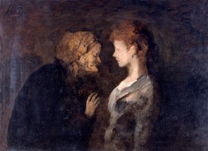「自信」、秘密、1828-1879 作： Honoré Daumier