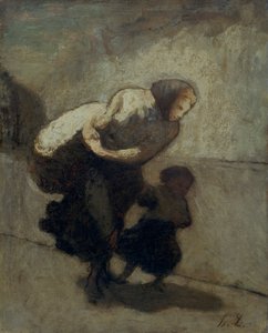 重い重荷」1828年～1879年 作： Honoré Daumier