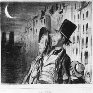 景色：オノレ・ドーミエ（1808-1879）の「サンク・センス」からのシリーズ。"シャリヴァリ