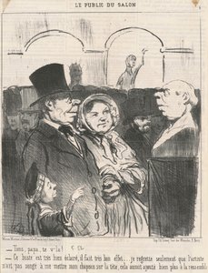ほら、お父さん、そこだ！ ... 作： Honoré Daumier