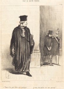 ここで、多分練習 作： Honoré Daumier