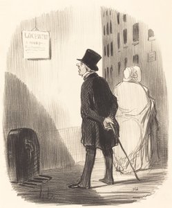 これが私の妻が亡くなったサインです... 作： Honoré Daumier