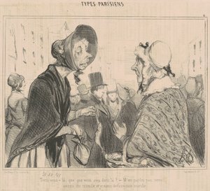 ほら、何持ってる？ 作： Honoré Daumier