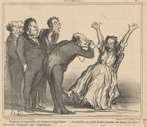いつもダイヤモンドの不思議... 作： Honoré Daumier