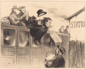 三十秒の駅 作： Honoré Daumier