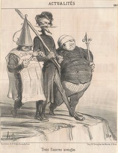 貧しい盲人 3 人 作： Honoré Daumier