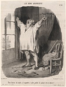 朝の三時… 作： Honoré Daumier