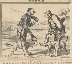 礼儀正しすぎる 作： Honoré Daumier