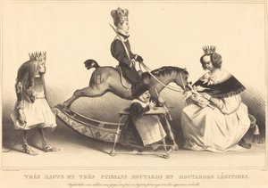 非常に高く、非常に強力な合法マスタードとマスタード 作： Honoré Daumier