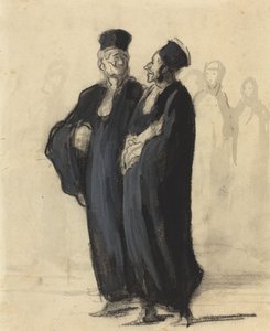 二人の弁護士 作： Honoré Daumier