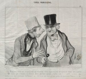 タイプパリジャン、プレート26：はい、サー。 作： Honoré Daumier