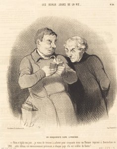 酔っ払った書店 作： Honoré Daumier