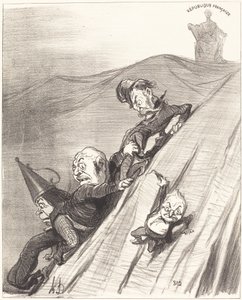 危険な道 作： Honoré Daumier