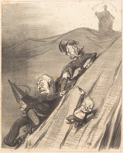 危険な道 作： Honoré Daumier