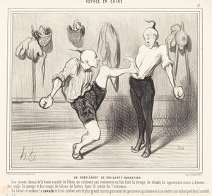 素晴らしい教育の補完 作： Honoré Daumier