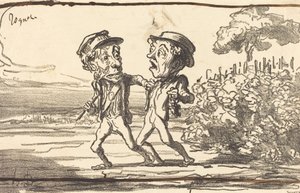 犯罪者！ 作： Honoré Daumier