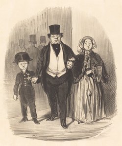 バダンゲ家の…希望を背負った青年。 作： Honoré Daumier