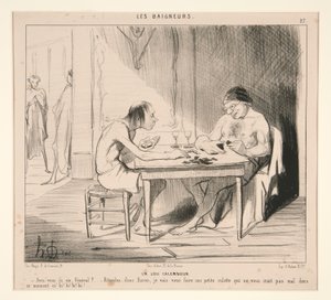 素敵な駄洒落。 将軍、あなたは 6 を持っていますか? 作： Honoré Daumier