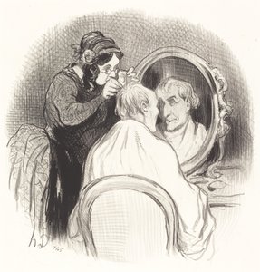若くなりすぎた紳士 作： Honoré Daumier