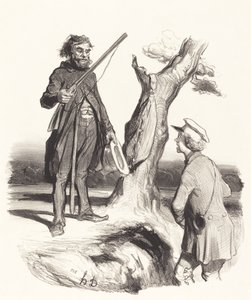 貧しい父親... 作： Honoré Daumier