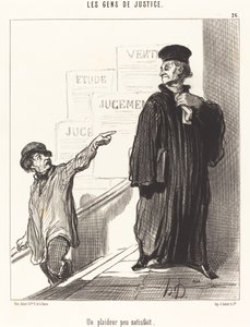 不満足な訴訟当事者 作： Honoré Daumier