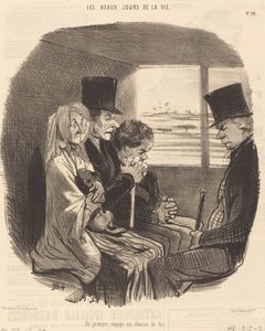 初めての鉄道の旅 作： Honoré Daumier