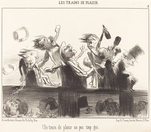 ちょっと陽気すぎるプレジャートレイン 作： Honoré Daumier