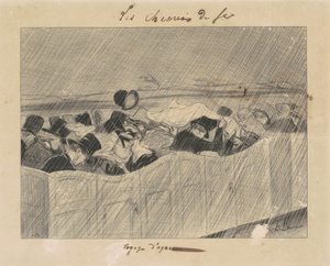 パリからオルレアンへの旅 作： Honoré Daumier