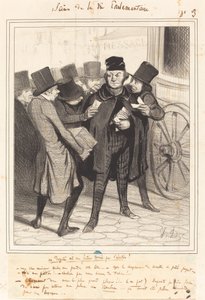 パリへの楽しい旅行 作： Honoré Daumier