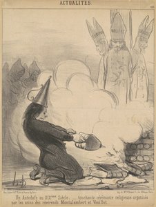 19世紀に燃える本 作： Honoré Daumier
